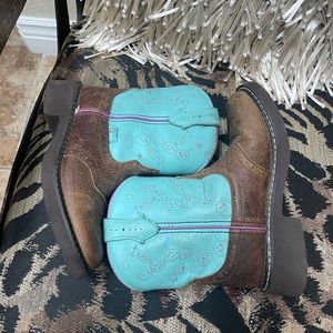 Justin Girls' Glitzi Round Toe Western Boots